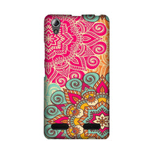 Rangoli art Mobile Back Case for Lenovo A6000 (Design - 6)