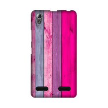 Wooden look Mobile Back Case for Lenovo A6000 (Design - 24)