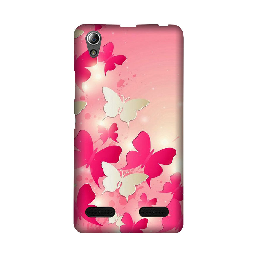 White Pick Butterflies Case for Lenovo A6000