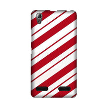 Red White Mobile Back Case for Lenovo A6000 (Design - 44)