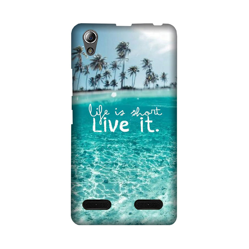 Life is short live it Case for Lenovo A6000
