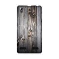 Wooden Look Case for Lenovo A6000  (Design - 114)