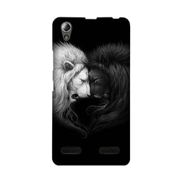 Dark White Lion Case for Lenovo A6000(Design - 140)