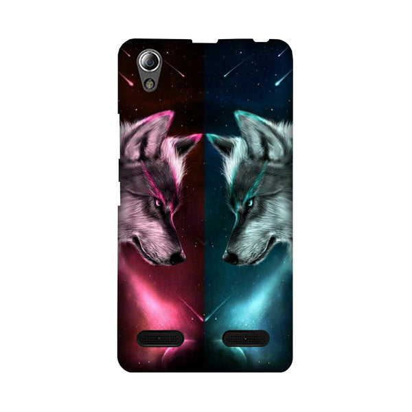 Wolf fight Case for Lenovo A6000 (Design No. 221)