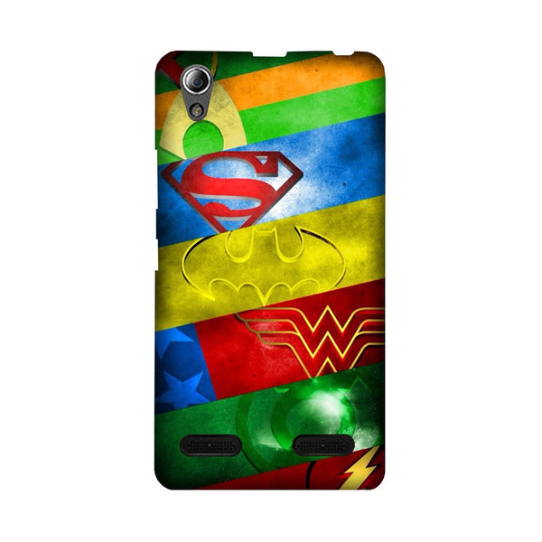 Superheros Logo Case for Lenovo A6000 (Design No. 251)