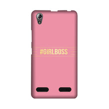 Girl Boss Pink Mobile Back Case for Lenovo A6000 (Design - 263)
