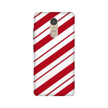 Red White Mobile Back Case for Lenovo K6 Note (Design - 44)
