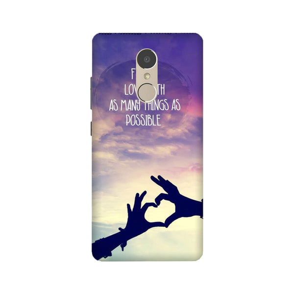 Fall in love Case for Lenovo K6 Note