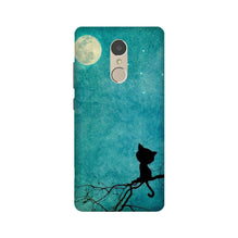 Moon cat Mobile Back Case for Lenovo K6 Note (Design - 70)