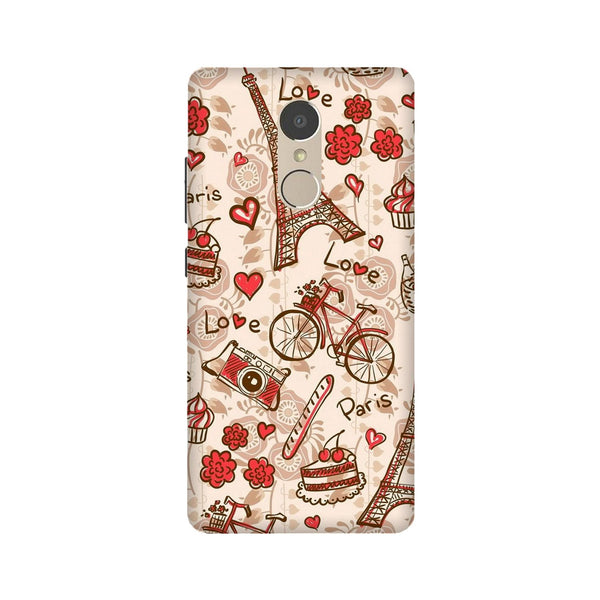 Love Paris Case for Lenovo K6 Note  (Design - 103)