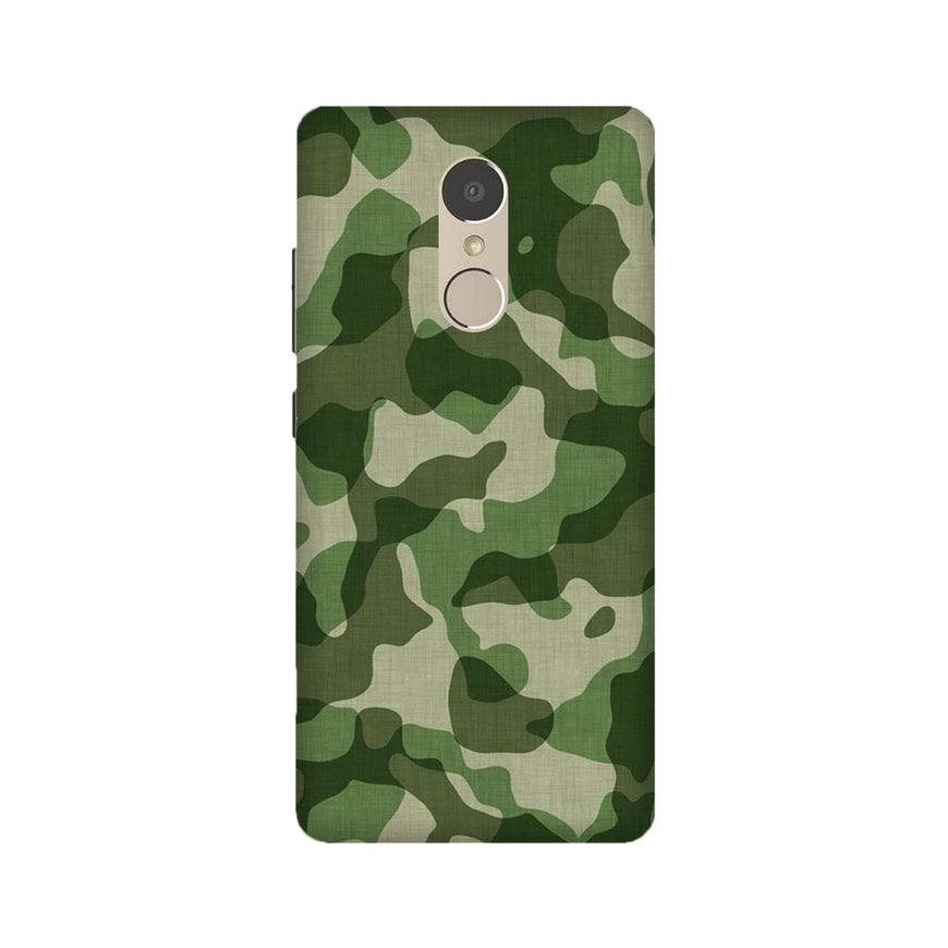 Army Camouflage Case for Lenovo K6 Note  (Design - 106)