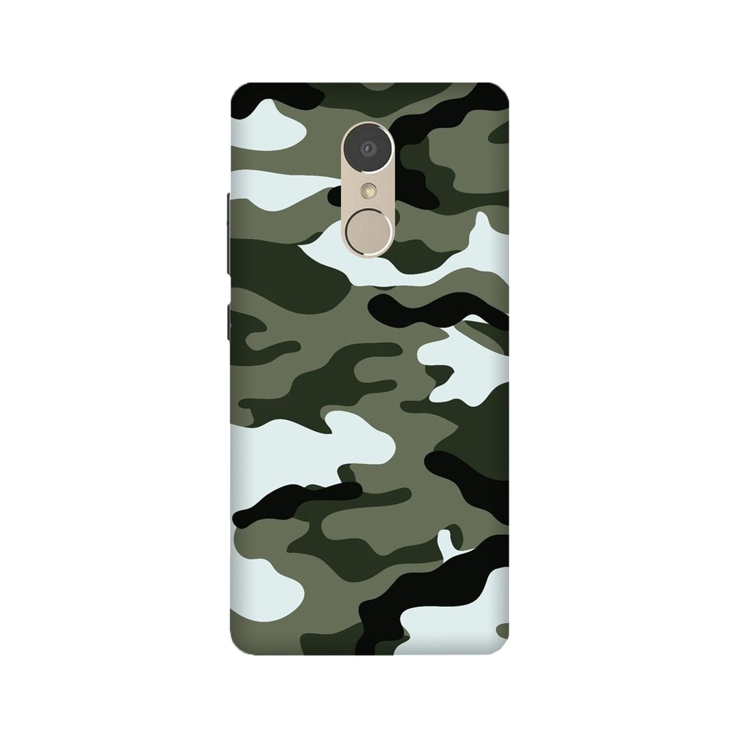 Army Camouflage Case for Lenovo K6 Note(Design - 108)