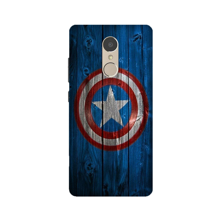 Captain America Superhero Case for Lenovo K6 Note  (Design - 118)