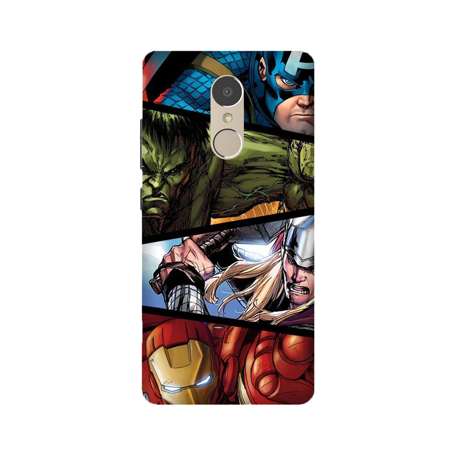 Avengers Superhero Case for Lenovo K6 Note(Design - 124)