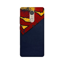 Superman Superhero Mobile Back Case for Lenovo K6 Note  (Design - 125)