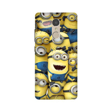 Minions Mobile Back Case for Lenovo K6 Note  (Design - 127)
