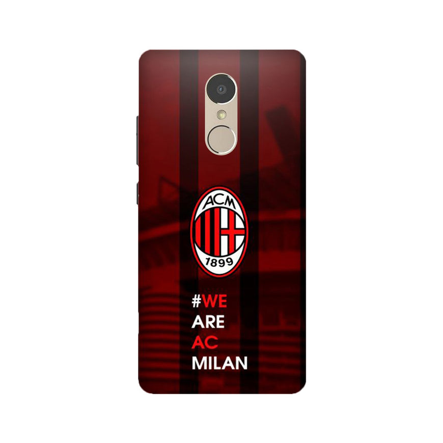 AC Milan Case for Lenovo K6 Note  (Design - 155)