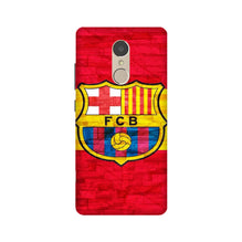 FCB Football Mobile Back Case for Lenovo K6 Note  (Design - 174)