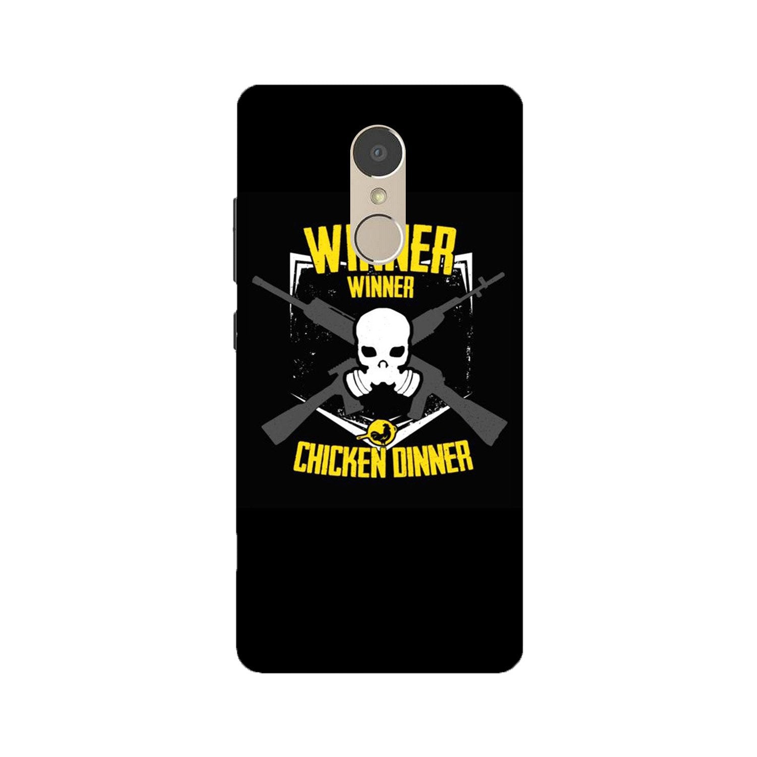 Winner Winner Chicken Dinner Case for Lenovo K6 Note(Design - 178)