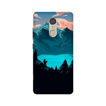 Mountains Mobile Back Case for Lenovo K6 Note (Design - 186)