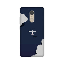 Clouds Plane Mobile Back Case for Lenovo K6 Note (Design - 196)