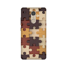 Puzzle Pattern Mobile Back Case for Lenovo K6 Note (Design - 217)