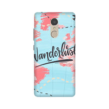 Wonderlust Travel Mobile Back Case for Lenovo K6 Note (Design - 223)