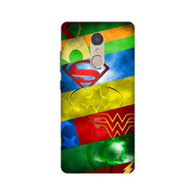Superheros Logo Mobile Back Case for Lenovo K6 Note (Design - 251)