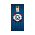 Captain America Shield Case for Lenovo K6 Note (Design No. 253)