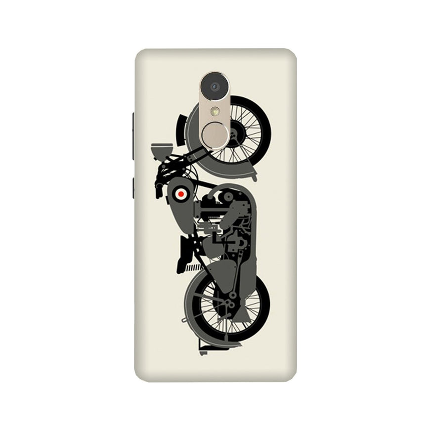 MotorCycle Case for Lenovo K6 Note (Design No. 259)