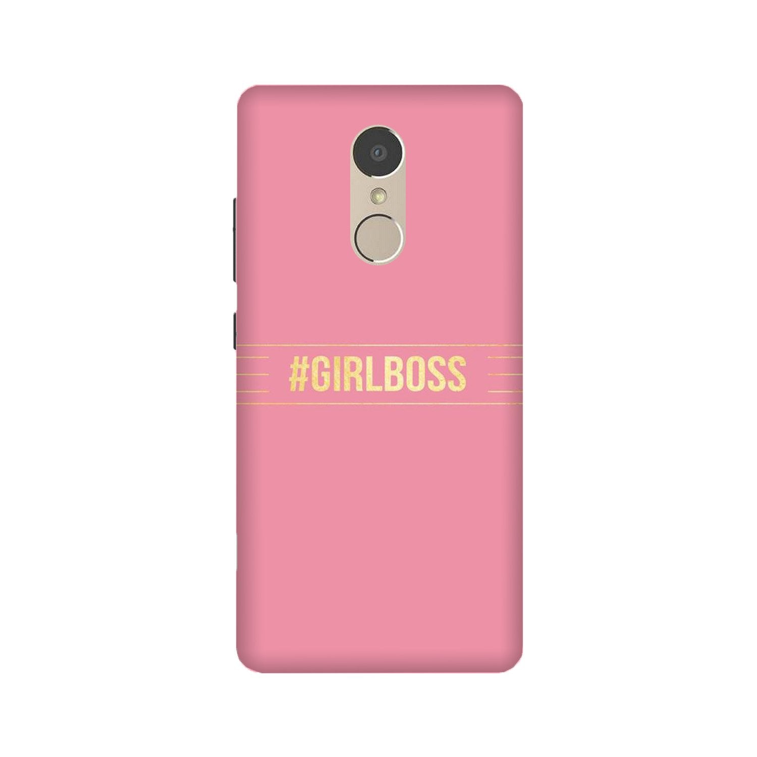 Girl Boss Pink Case for Lenovo K6 Note (Design No. 263)