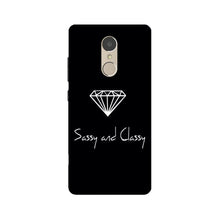 Sassy and Classy Mobile Back Case for Lenovo K6 Note (Design - 264)