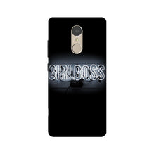 Girl Boss Black Mobile Back Case for Lenovo K6 Note (Design - 268)