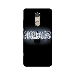 Girl Boss Black Case for Lenovo K6 Note (Design No. 268)