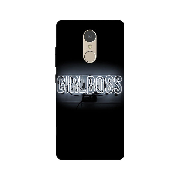 Girl Boss Black Case for Lenovo K6 Note (Design No. 268)