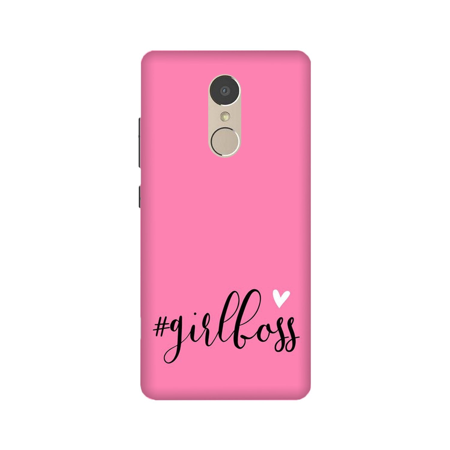 Girl Boss Pink Case for Lenovo K6 Note (Design No. 269)