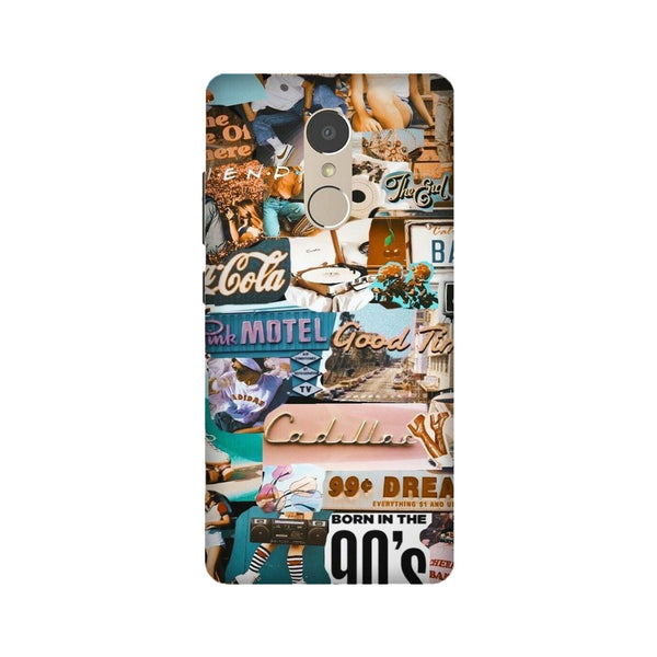 Vintage Design Case for Lenovo K6 Note (Design No. 284)