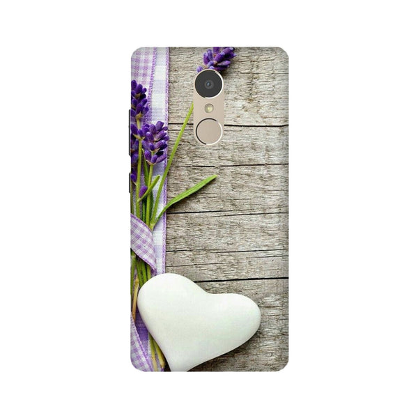 White Heart Case for Lenovo K6 Note (Design No. 298)