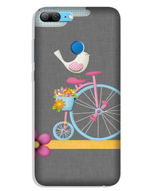 Sparron with cycle Mobile Back Case for Lenovo K9 / K9 Plus (Design - 34)