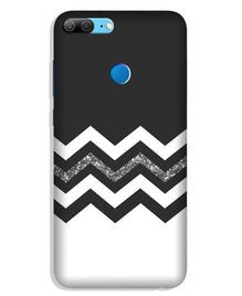 Black white Pattern2Mobile Back Case for Lenovo K9 / K9 Plus (Design - 83)