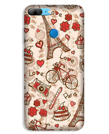 Love Paris Mobile Back Case for Lenovo K9 / K9 Plus  (Design - 103)
