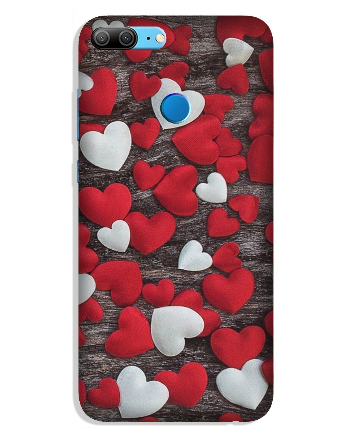 Red White Hearts Case for Lenovo K9 / K9 Plus(Design - 105)