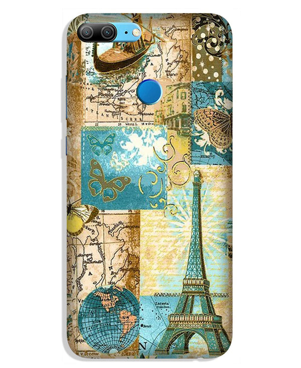 Travel Eiffel Tower Case for Lenovo K9 / K9 Plus (Design No. 206)