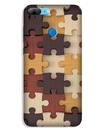 Puzzle Pattern Mobile Back Case for Lenovo K9 / K9 Plus (Design - 217)