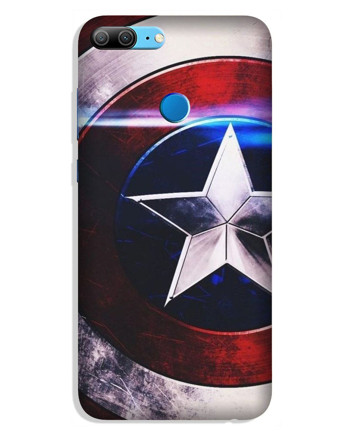 Captain America Shield Case for Lenovo K9 / K9 Plus (Design No. 250)