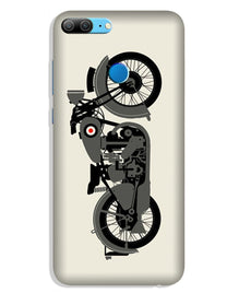 MotorCycle Mobile Back Case for Lenovo K9 / K9 Plus (Design - 259)