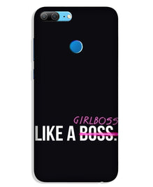 Like a Girl Boss Mobile Back Case for Lenovo K9 / K9 Plus (Design - 265)