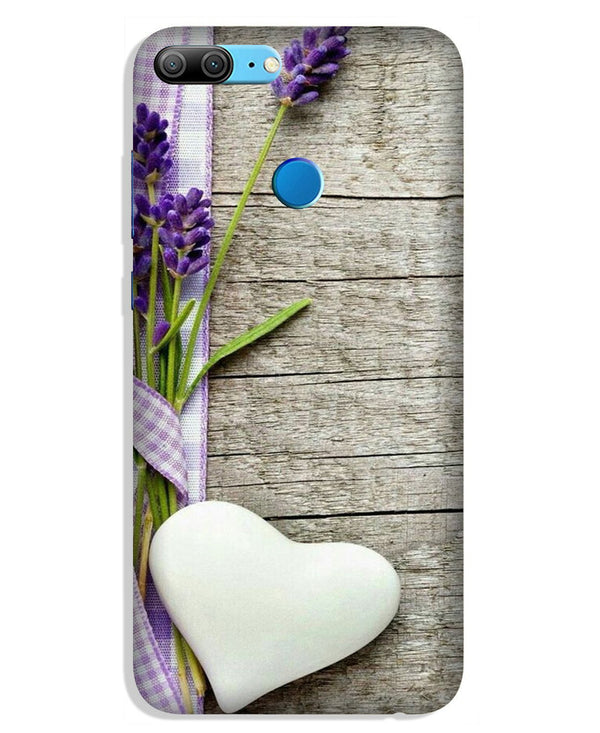 White Heart Case for Lenovo K9 / K9 Plus (Design No. 298)