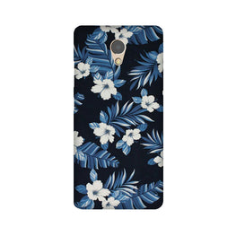 White flowers Blue Background2 Case for Lenovo P2