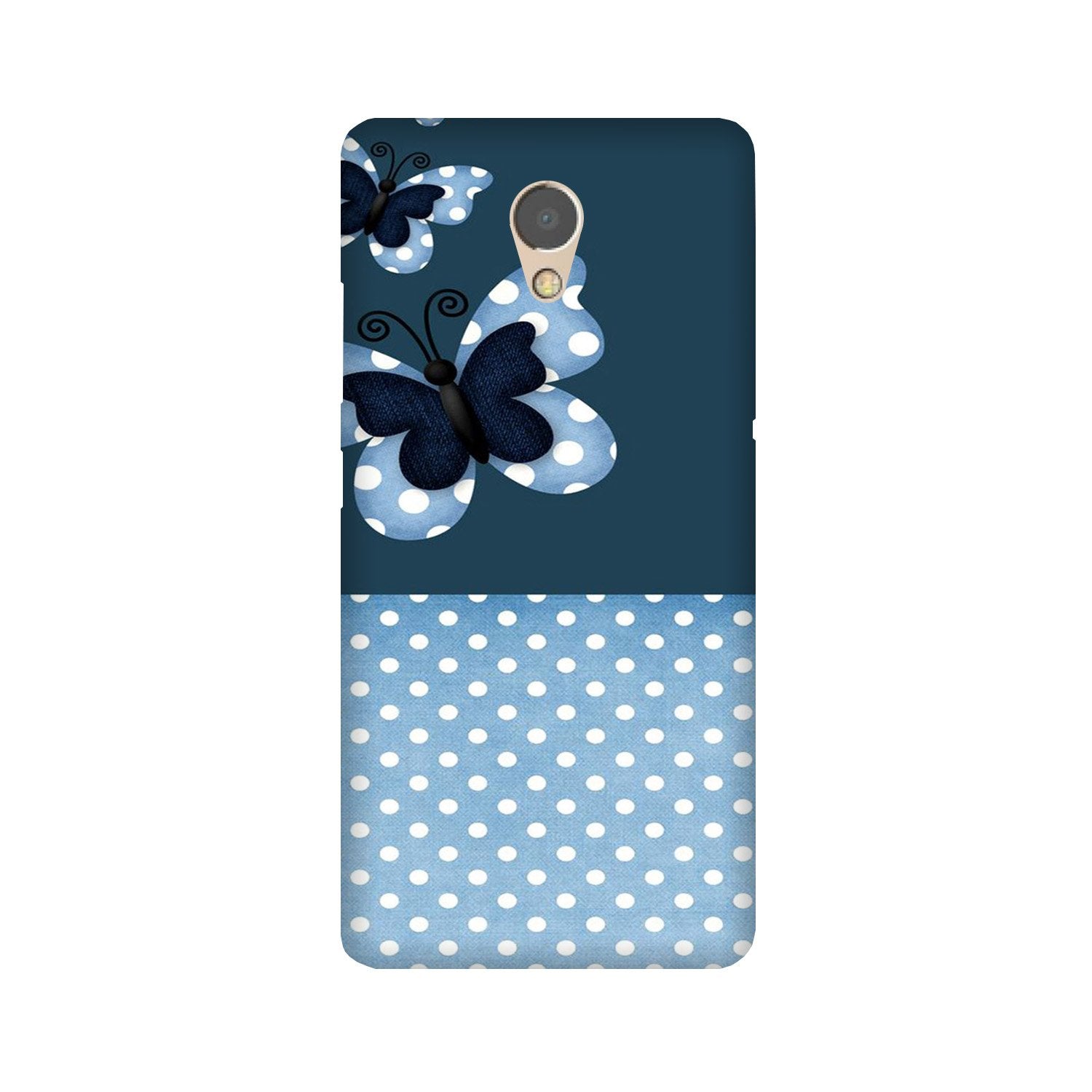 White dots Butterfly Case for Lenovo P2